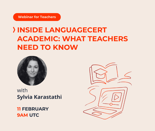 Inside LANGUAGECERT Academic: What teachers need to know - banner
